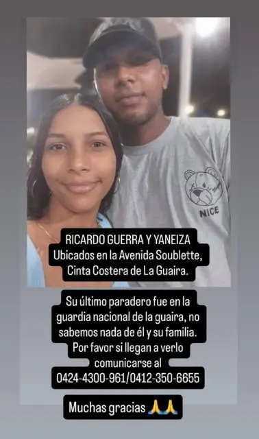 Ricardo guerra y Yaneisa