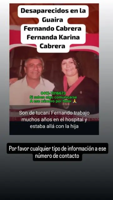 Fernando cabrera y Fernanda cabrera
