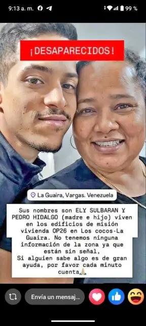 Pedro Hidalgo y Ely Sulbaran