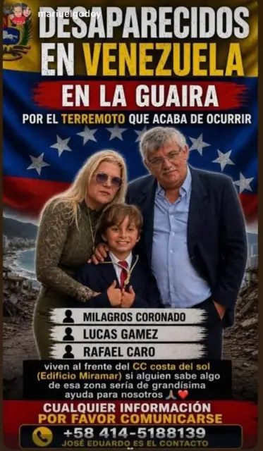 Milagros, Lucas y Rafael