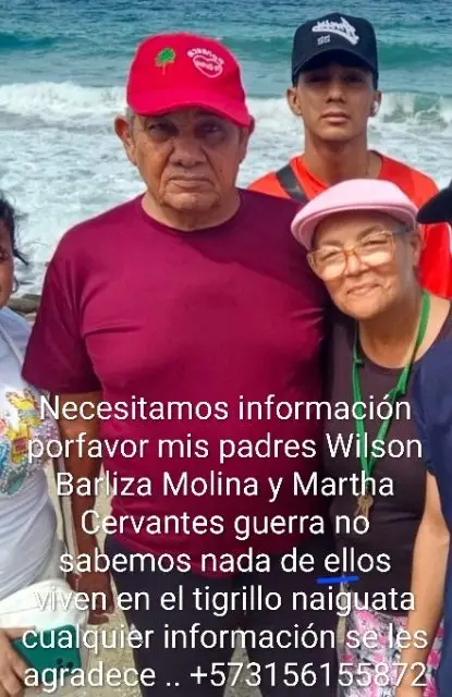 Wilson Barliza y Marta Cervantes