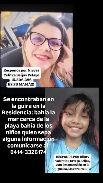 Yelitza mejia y su hija hilary Valentina Ortega sejia