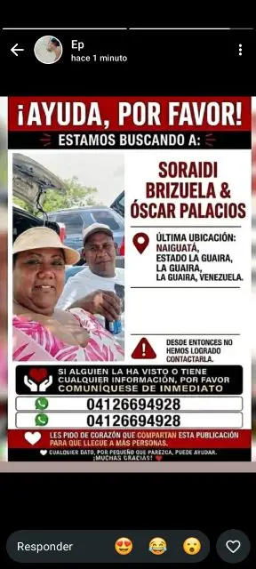 Oscar palacio y Soraidi Brizuela