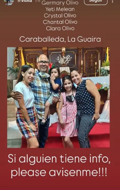 Crystal Isabella Olivo y familia