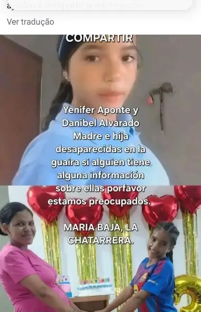 Jennifer aponte y su hija Danibel Alvarado
