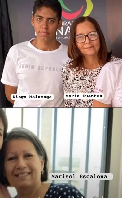 Diego Maluenga, Maria Fuentes, Marisol Escalona