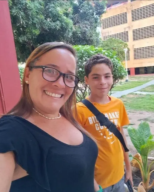 Gheisa Delgado y Sebastian Brito