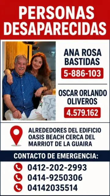 Ana rosa bastidas y oscar Orlando oliveros