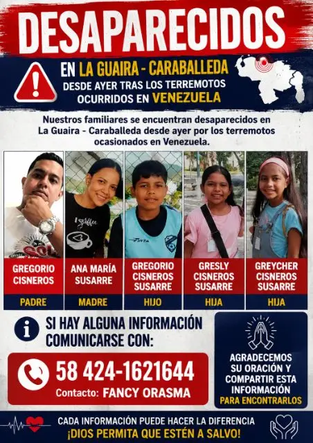GREGORIO CISNEROS, ANA SUSARRE e hijos GREGORIO, GRESLY Y GREYCHER