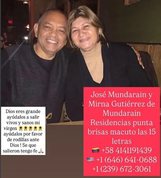 José Mundarain y Mirna Gutierrez