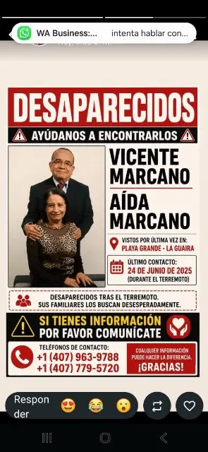 Vicente marcano y Aida marcano