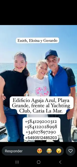 Gerardo Weffer 5.527.565 Enith Weffer 29.815.396 Eloína Cerezo 6.444.017 Juan Ramón Bastidas 17.498.646