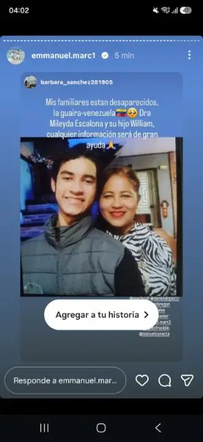 Mileida Escalona y Wiliam