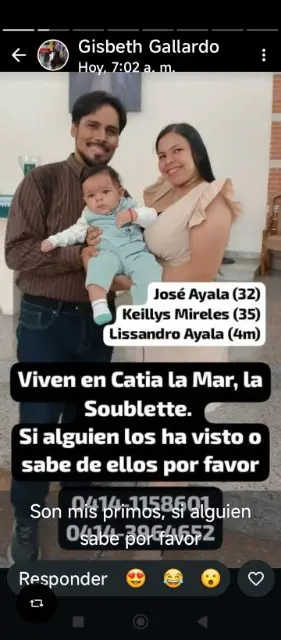 José Ayala, Esposa e hijo
