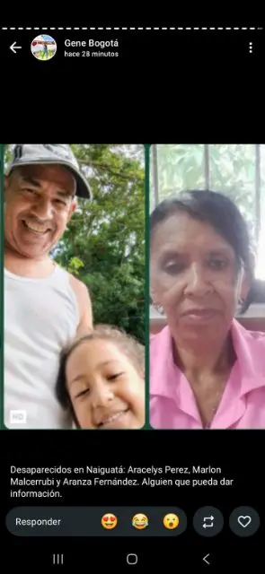 Marlon, Aracelys y Arantza