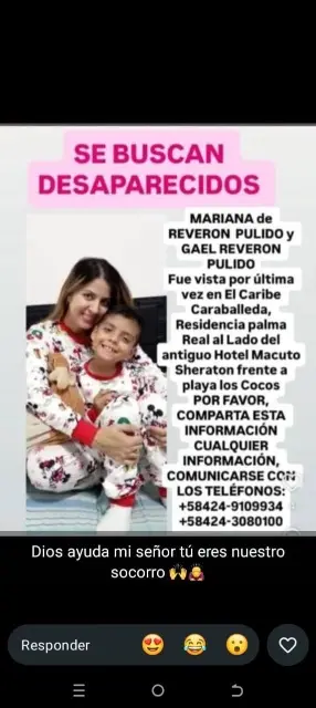 Mariana de reveron pulido y Gael receron pulido