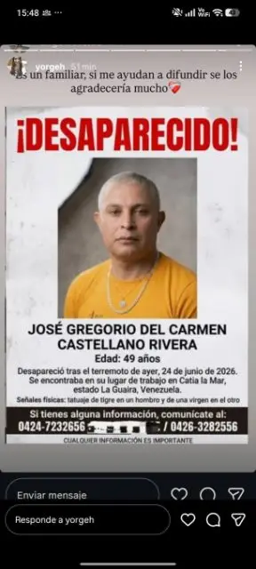 Jose Gregorio Del Carmen Castellano Rivera
