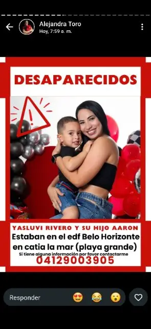 YASLUVI RIVERO Y SU HIJO AARON