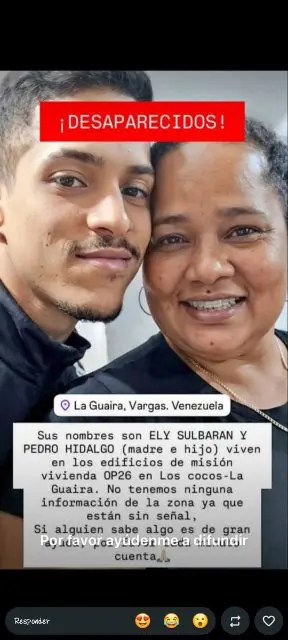 Pedro hilado y Ely Sulbaran