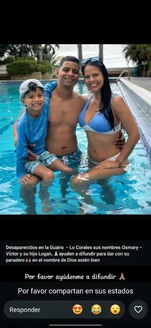 Victor osmary montilla y su hijo logan