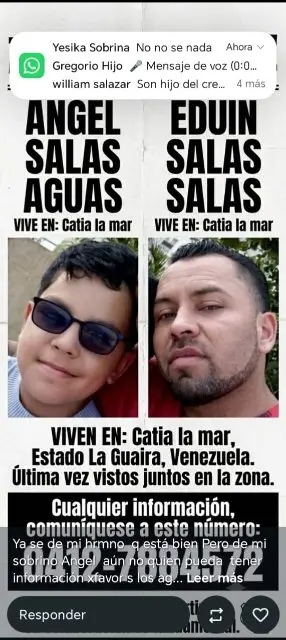 Eduin Yovani salaz y su hijo