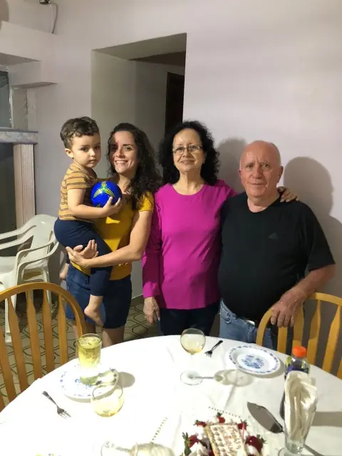 Abel Rodrigues de Aguiar junior y familia
