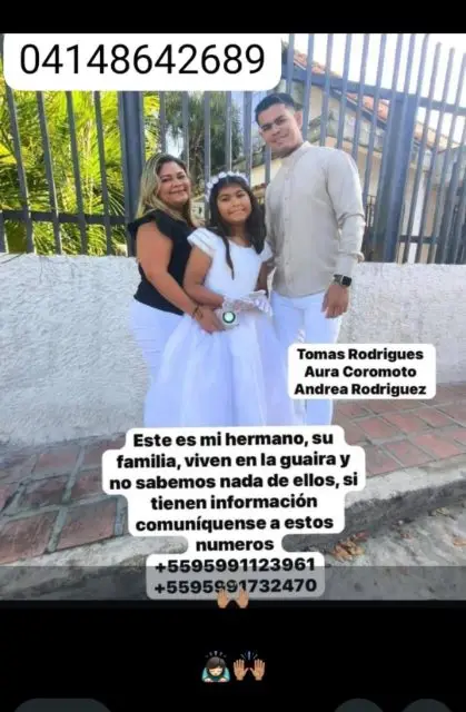 Tomas Rodriguez aura nuñez Andrea Rodriguez