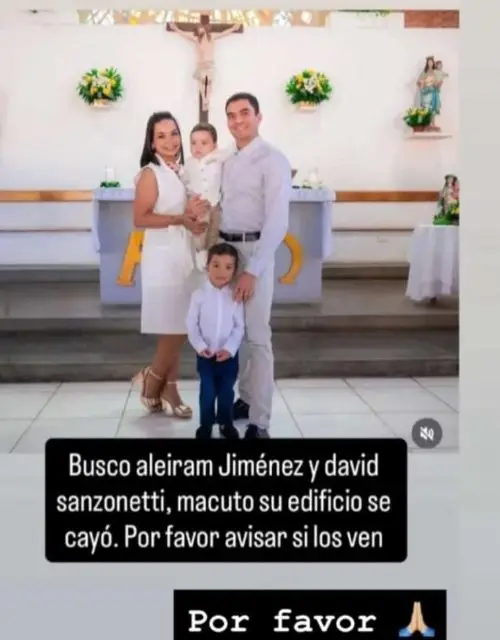 Aleiram Jimenez y David Sanzonetti e hijos