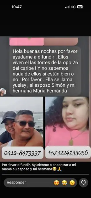 Yuslay, simon y maria fernanda