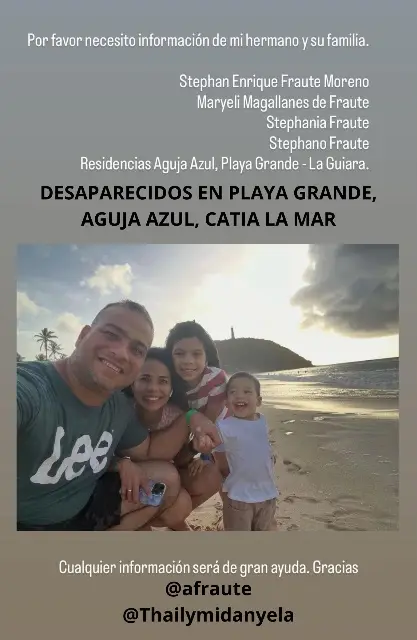 Maryeli Magallanes, Stephania Fraute y Stephano Fraute