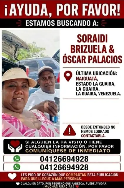 Soraidi brizuela y oscar palacios