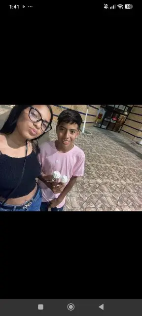 Sabrina Carranza y gabriel