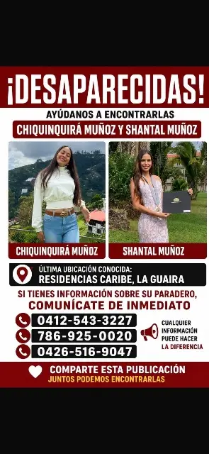 Chiquinquira munoz y shantal muñoz