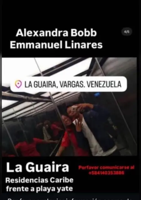 Alexandra Bob y Enmuel Linares