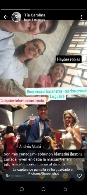 Natasha Zamora y Andrés Alcala