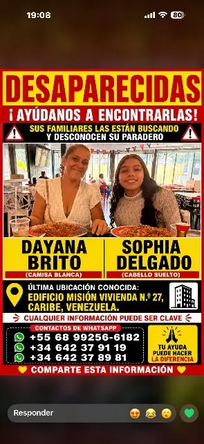 Dayana Brito y Sofía delgado Brito.