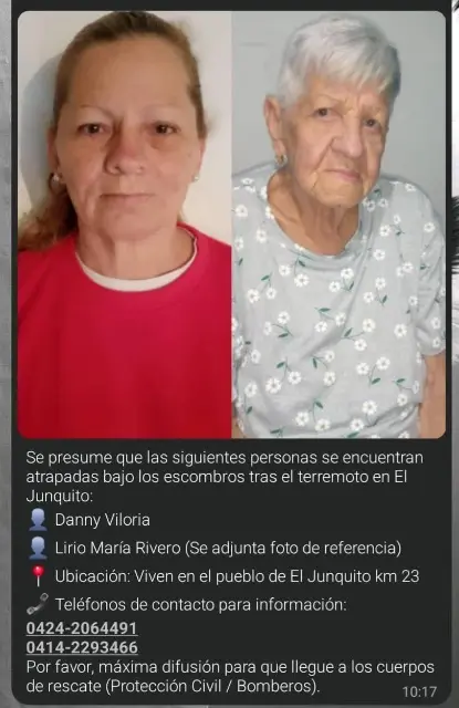Danny viloria y lirio Rivero
