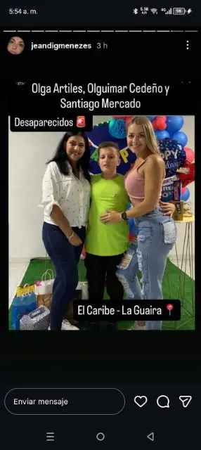 Olga olguimar y Santiago