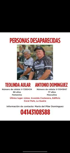 Teolinda Aular y Antonio Dominguez