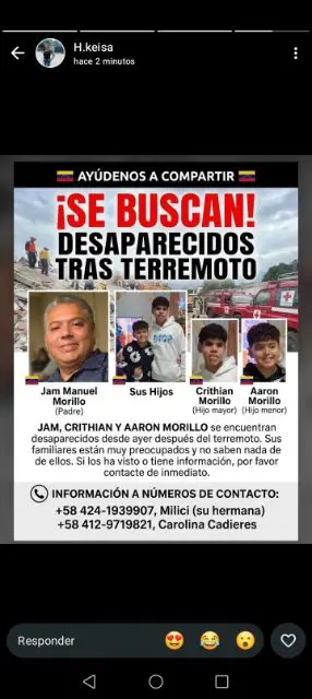 Jan Morillo, Cristhian Morillo y aron Morillo