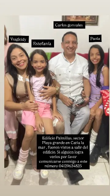 CARLOS GONZÁLEZ , YSAGLEIDY , PAOLA GONZÁLEZ , Estefanía gonzales