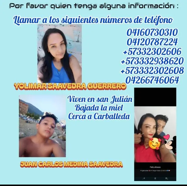 Yolimar Saavedra y Juan Carlos Medina
