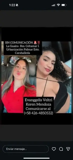 Keren Mendoza y Evangelis Angulo