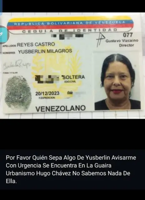 Yusberlin milagros reyes castro