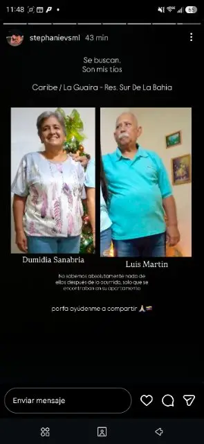 Dumidia Sanabria y esposo