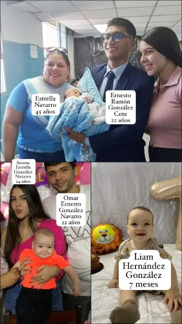 Diana, Omar, Liam, Ernesto y estrella