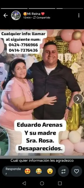 Eduardo arenas y rosa del carmen Ramírez de arenas