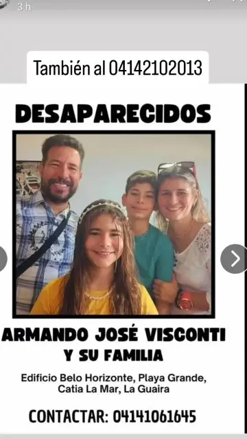 Armando Visconti y familia