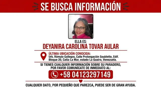 DEYANIRA CAROLINA TOVAR AULAR