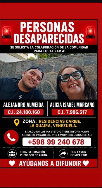 Alejandro Almeida y Alicia Marcano